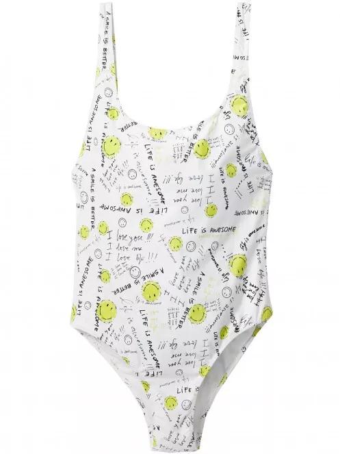 costum de baie pt. femei Desigual Swim Cortazar alb 5