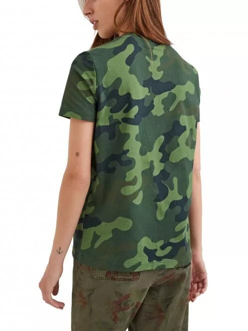 tricou cu maneci scurte pt. femei Desigual Ts Mickey Camo oliv 3