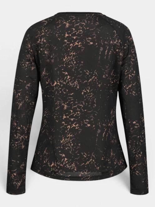 tricou cu maneci lungi, pentru sport pt. femei Rukka Rukka Muotka Print negru 7