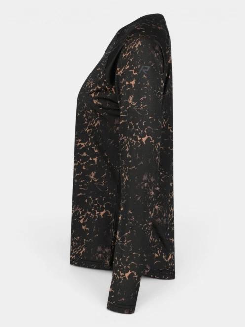 tricou cu maneci lungi, pentru sport pt. femei Rukka Rukka Muotka Print negru 8