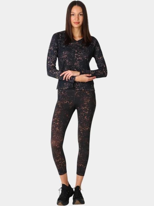 tricou cu maneci lungi, pentru sport pt. femei Rukka Rukka Muotka Print negru 5