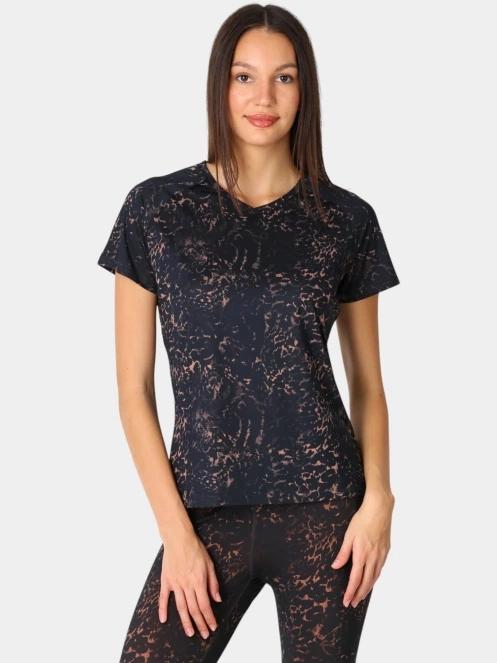 tricou pentru sport, cu maneci scurte pt. femei Rukka Rukka Muuko Print negru 2