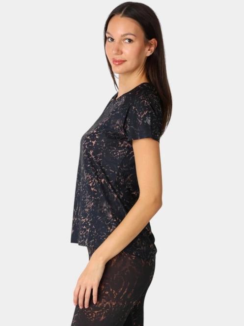 tricou pentru sport, cu maneci scurte pt. femei Rukka Rukka Muuko Print negru 3