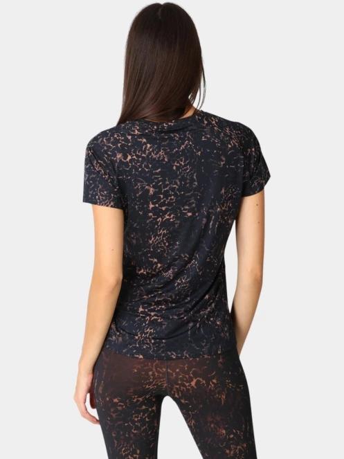 tricou pentru sport, cu maneci scurte pt. femei Rukka Rukka Muuko Print negru 4