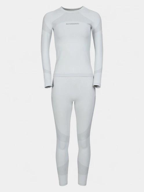 set de lenjerie de corp pt. femei Fundango Seamless Baselayer Set nisip 9