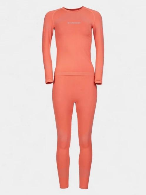 set de lenjerie de corp pt. femei Fundango Seamless Baselayer Set roz 9