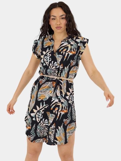 rochie camasa pt. femei Fundango Mona Dress negru 2