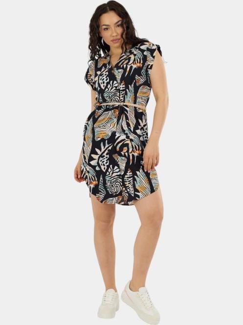 rochie camasa pt. femei Fundango Mona Dress negru 4