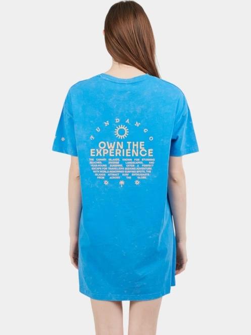 rochie tricou pt. femei Fundango Swell Tee Dress albastru 3