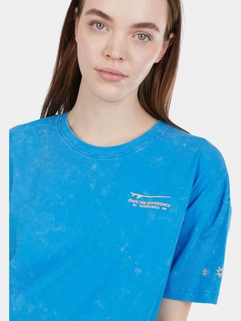 rochie tricou pt. femei Fundango Swell Tee Dress albastru 5