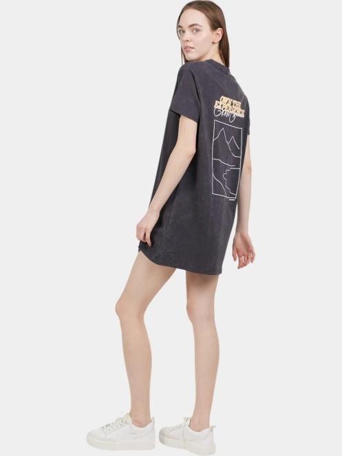 rochie tricou pt. femei Fundango Swell Tee Dress negru 5
