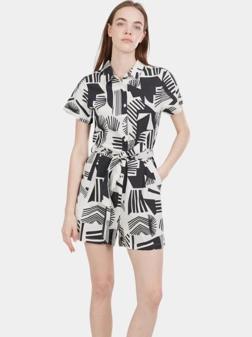 salopete pt. femei Fundango Senna Romper negru 2