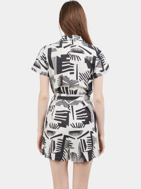 salopete pt. femei Fundango Senna Romper negru 3