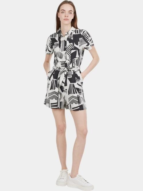salopete pt. femei Fundango Senna Romper negru 4