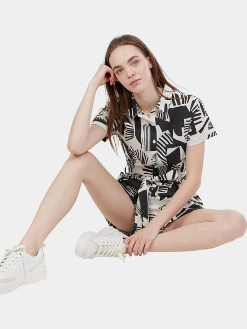 salopete pt. femei Fundango Senna Romper negru 5