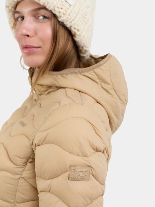 geaca matlasata de tranzitie pt. femei Fundango Vinke Padded Jacket galben 6