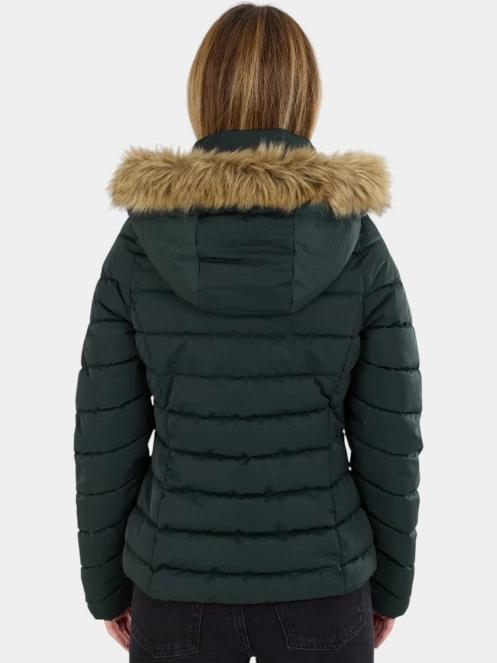 geaca matlasata de tranzitie pt. femei Fundango Urban Lite Jacket oliv 3