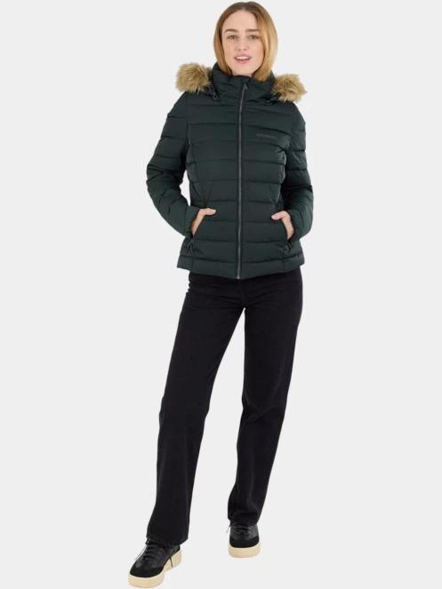 geaca matlasata de tranzitie pt. femei Fundango Urban Lite Jacket oliv 4
