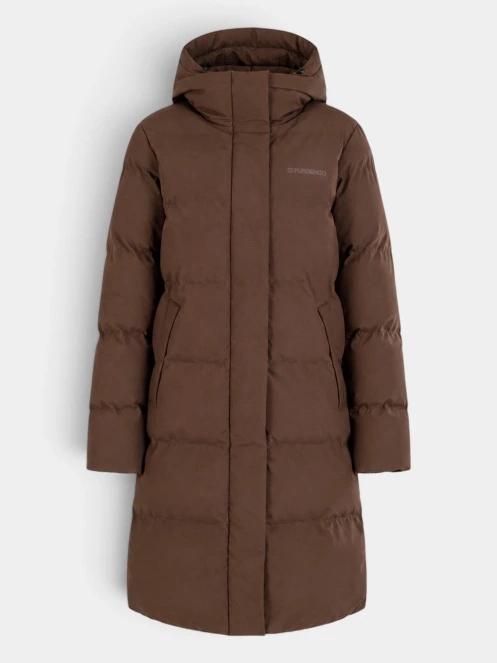 gaca de iarna matlasata pt. femei Fundango Cosycoat Long Padded Jacket maro 10