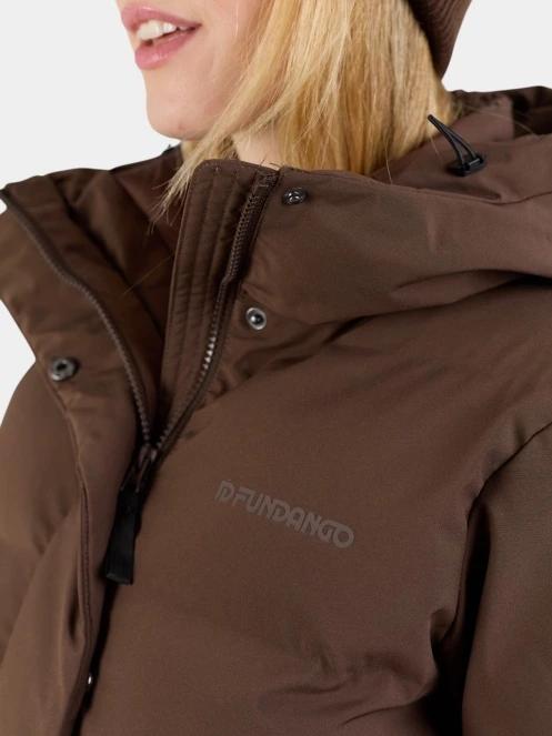 gaca de iarna matlasata pt. femei Fundango Cosycoat Long Padded Jacket maro 7