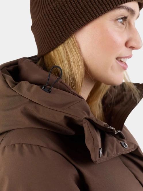 gaca de iarna matlasata pt. femei Fundango Cosycoat Long Padded Jacket maro 8
