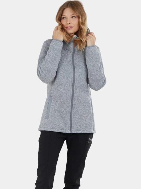 pulover polar pt. femei Fundango Ara Fleece Jacket gri 2