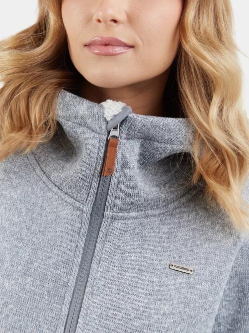 pulover polar pt. femei Fundango Ara Fleece Jacket gri 5
