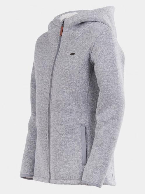 pulover cu gluga pt. femei Fundango Ara Fleece Jacket gri 9