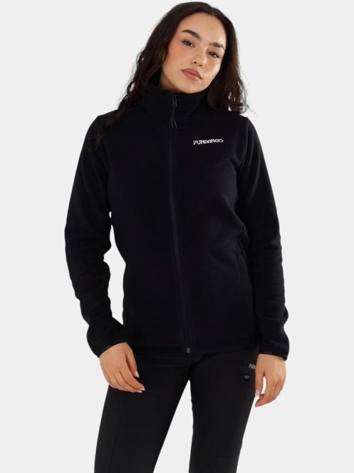 pulover polar pt. femei Fundango Serena Fleece Jacket negru 2