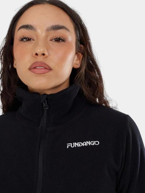 pulover polar pt. femei Fundango Serena Fleece Jacket negru 6