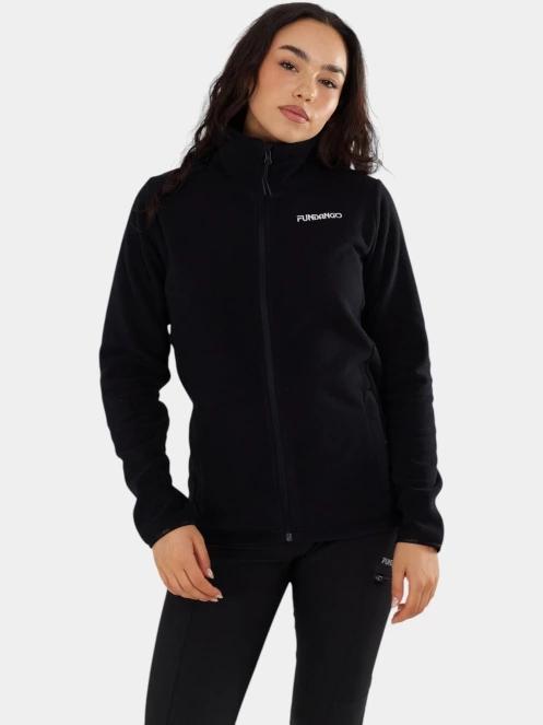 pulover polar pt. femei Fundango Serena Fleece Jacket negru 2