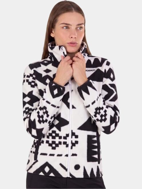pulover polar pt. femei Fundango Serena Fleece Jacket alb 2