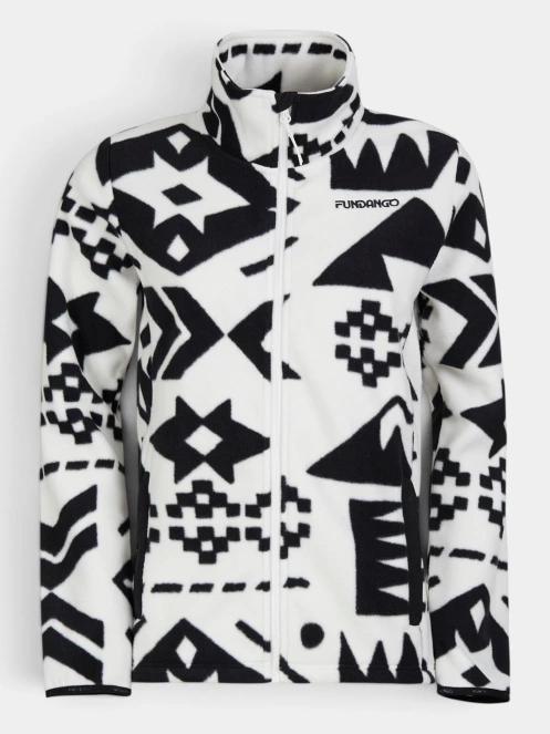 pulover polar pt. femei Fundango Serena Fleece Jacket alb 2