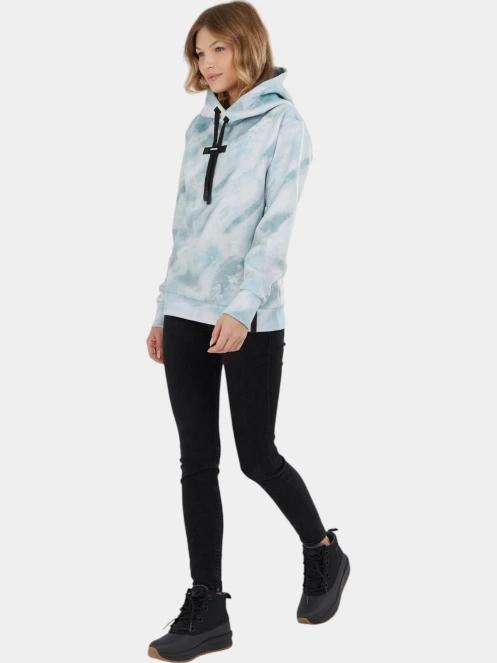 pulover cu gluga pt. femei Fundango Challenger Pullover albastru deschis 4