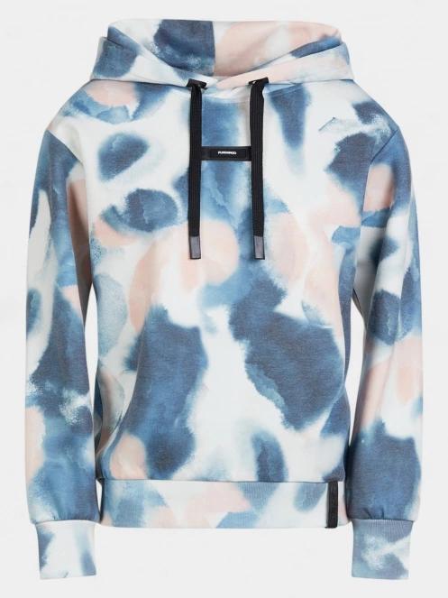 pulover cu gluga pt. femei Fundango Challenger Pullover albastru 10