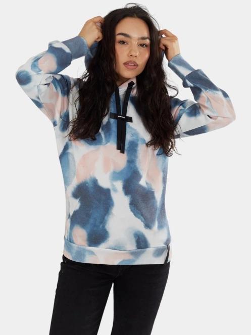 pulover cu gluga pt. femei Fundango Challenger Pullover albastru 5