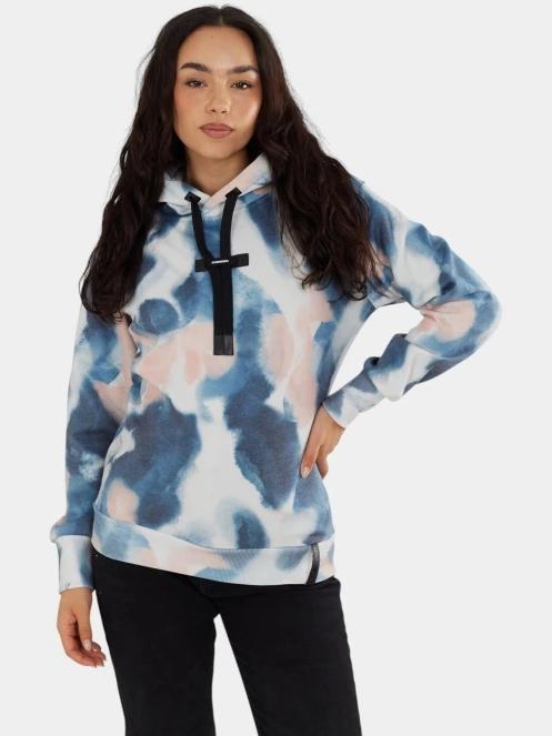 pulover cu gluga pt. femei Fundango Challenger Pullover albastru 6