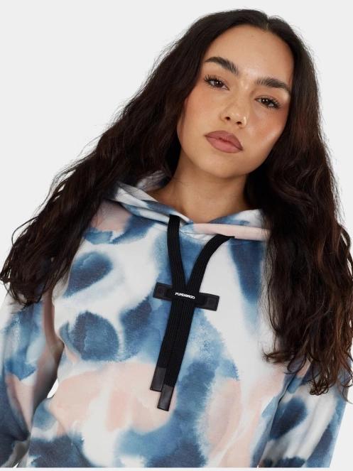 pulover cu gluga pt. femei Fundango Challenger Pullover albastru 8