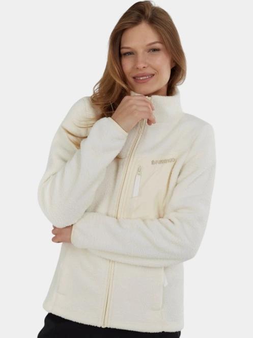 pulover polar pt. femei Fundango Shiloh Fleece Jacket alb 2