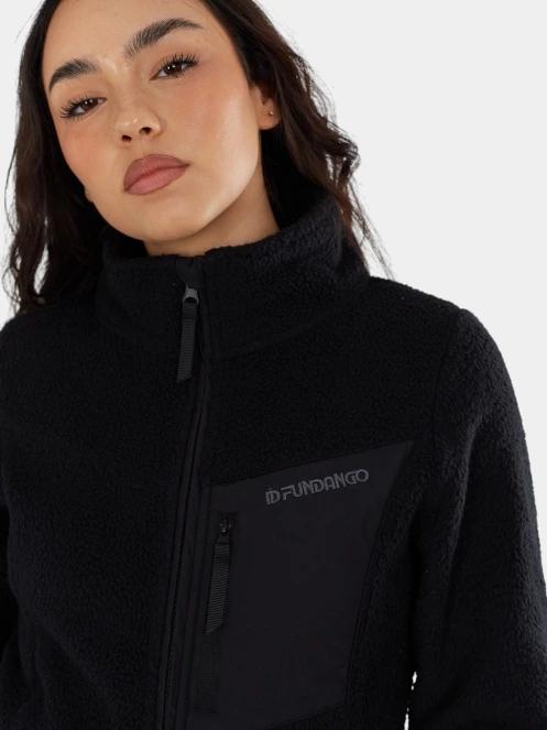 pulover polar pt. femei Fundango Shiloh Fleece Jacket negru 5