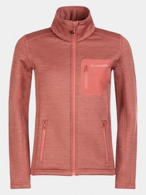 pulover polar pt. femei Fundango Antilles Melange Jacket roz 2