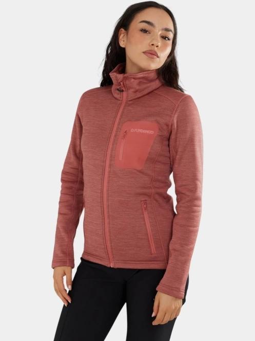 pulover polar pt. femei Fundango Antilles Melange Jacket roz 5