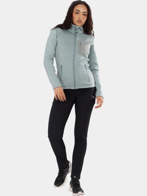 pulover polar pt. femei Fundango Antilles Melange Jacket verde 4