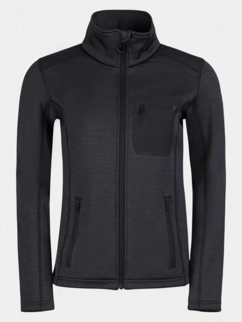 pulover polar pt. femei Fundango Antilles Melange Jacket negru 7