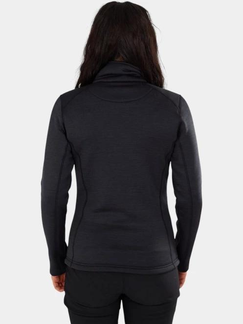 pulover polar pt. femei Fundango Antilles Melange Jacket negru 3