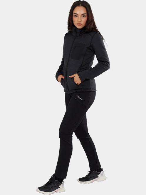 pulover polar pt. femei Fundango Antilles Melange Jacket negru 4