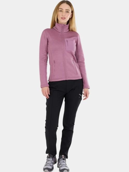 pulover polar pt. femei Fundango Antilles Melange Jacket roz 4