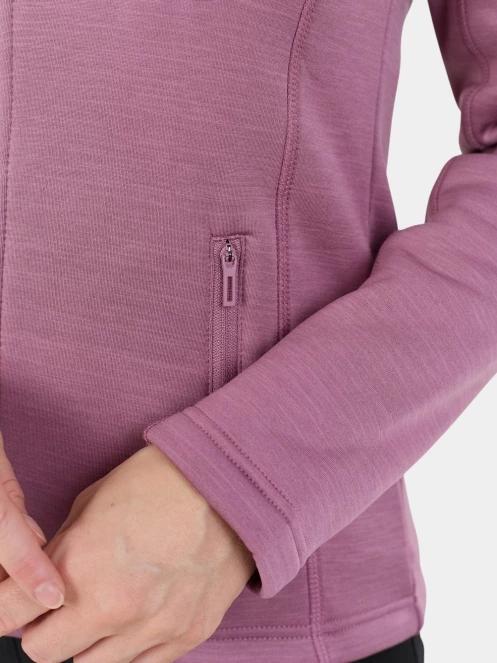 pulover polar pt. femei Fundango Antilles Melange Jacket roz 9