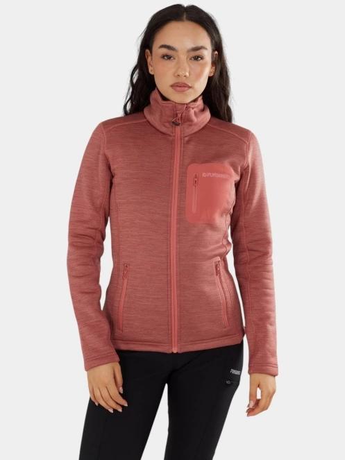 pulover polar pt. femei Fundango Antilles Melange Jacket roz 2