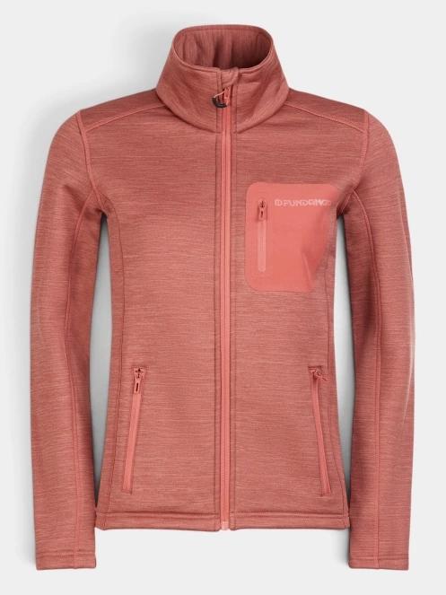 pulover polar pt. femei Fundango Antilles Melange Jacket roz 7